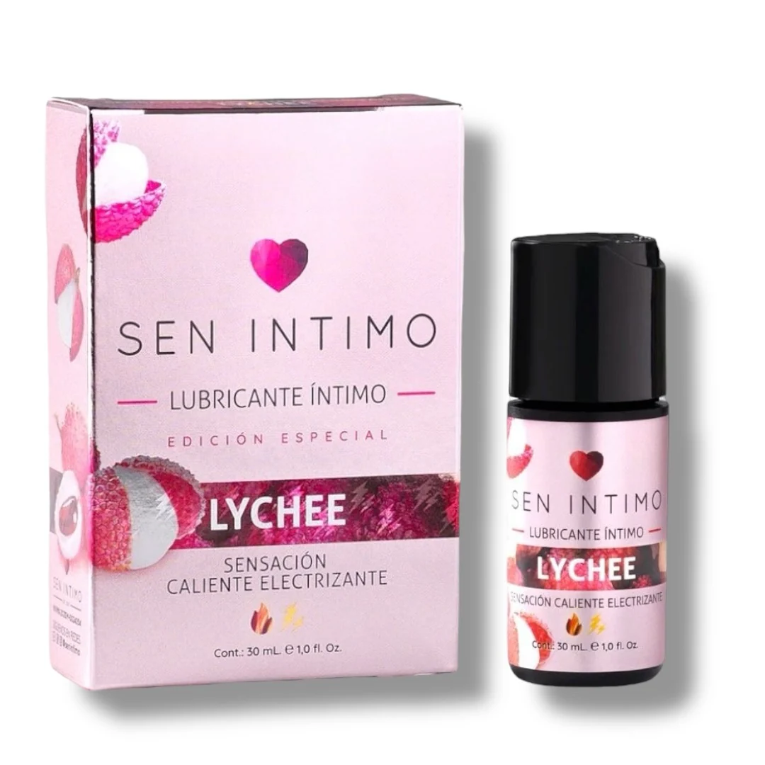 Lub. Lychee Caliente y Electrizante x 30ml Sen Intimo (Precio Sugerido al Público 38.900