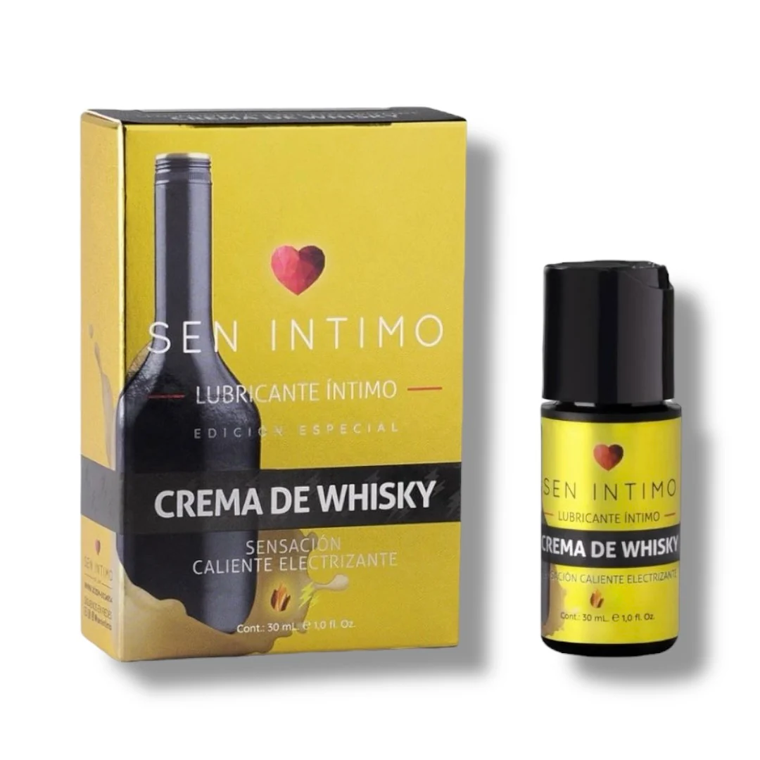 Lub. Crema de Whisky Caliente y Electrizante x 30 ml Sen Intimo (Precio Público 38.900)