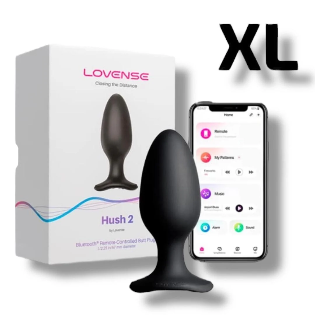 Plug Anal Vibrador Hush 2 (1.5 pulgadas) Controlado por APP Global by Lovense