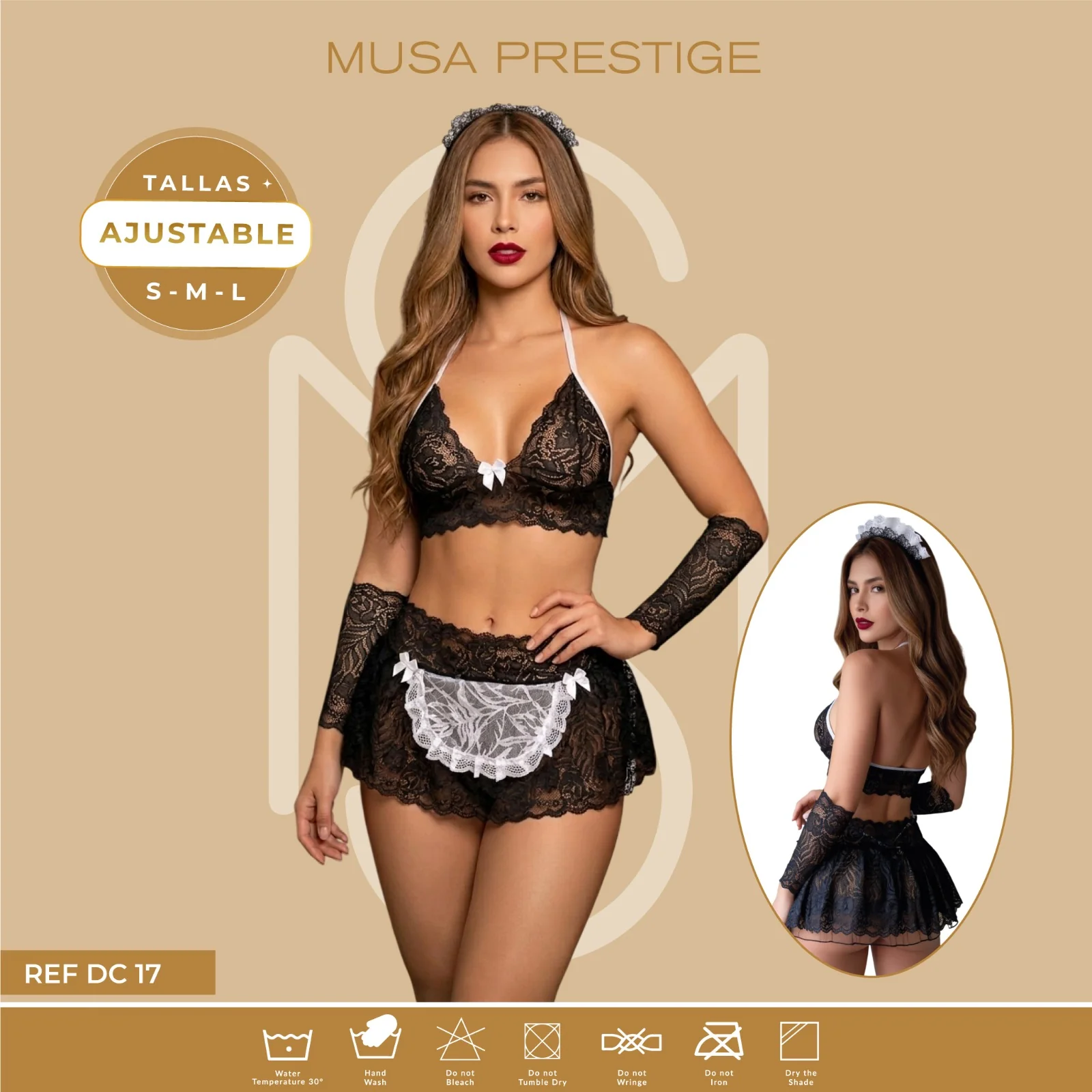 Disfraz Musa Mucama DC17